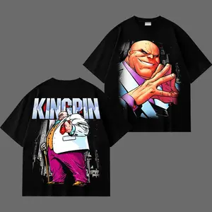 Kingpin Vintage Graphic T-Shirt, Retro Crime Boss Villain Tee, 90s Comic Style Streetwear, Classic Cotton Oversized Shirt, Dark Supervillain Fan Apparel, Unisex Urban Outfit, Gift for Comic Fans, Bold Action Graphic Tee for Men and Women