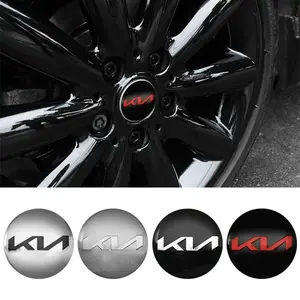 4Pcs 56mm Car Wheel Hub Center Caps Sticker For Kia KN Rio 2 3 K3 K5 Ceed Proceed Sportage Picanto Sorento Optima Soul Niro Emblem Badge Auto Accessories Sticker For Cars