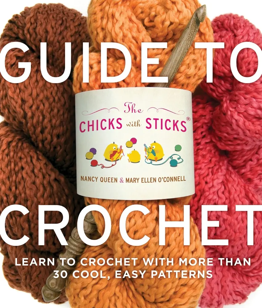 Used Crochet Guide Book - Learn Crochet Skills for Bags, Sweaters, Wraps & Scarves with 30+ Cool, Easy Patterns by Nancy Queen (English Paperback), Sticks