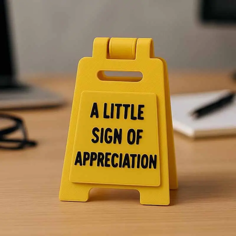1pc A Little Sign of Appreciation, A Little Gratitude, Desk Card Valentine's Day, Desk signs, Birthday Gift for Girlfriend, Boyfriend or Family, Office, Novelty, Creative Desktop Decoration, Home Decoration