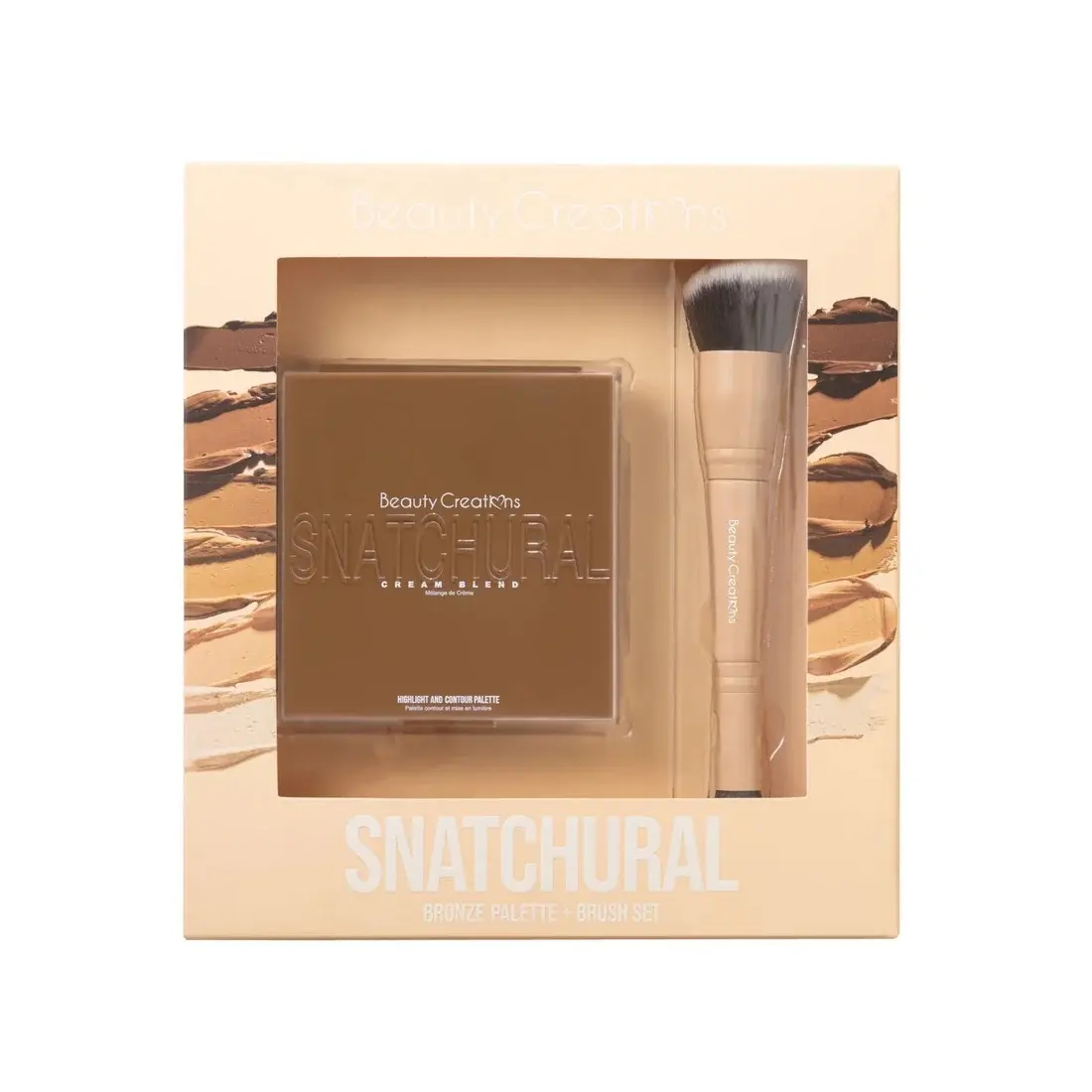 Beauty creations Snatchural bronze palette+ brush set Beauty creations Snatchural bronze palette+ brush set