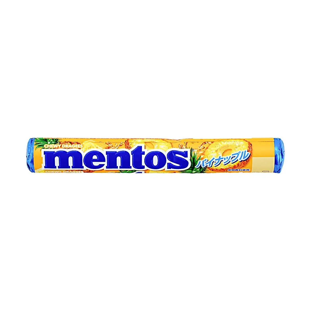 Mentos Pineapple Chewy Candy - Japanese Edition, 37.5g Bag - Sweet & Tart Refreshing Fruit Flavor