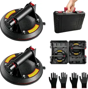 MEHIDFY 2 Pack Glass Suction Cups, 8" Heavy Duty Vacuum Suction Cup, Industrial Lifter for Window & Tile, 480 lbs Load Capacity vevor