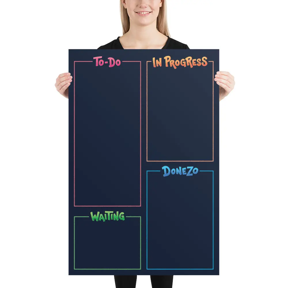 Kanban Board (Paper Poster) [All 4]: Vertical