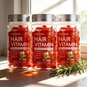 Hair Vitamin Capsule, 3 Boxes Hair Care Serum Capsule, Moisturizing Hair Oil Serum for Women & Men