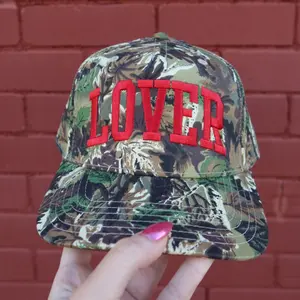 Lover Camo Embroidered Vintage Trucker Hat