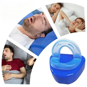Anti Snoring Mouthpiece Night Sleep Aid Device Anti Snore Mouth Guard Bruxism Relief Stopper Comfortable Sleeping Aid for Better Sleep Quality