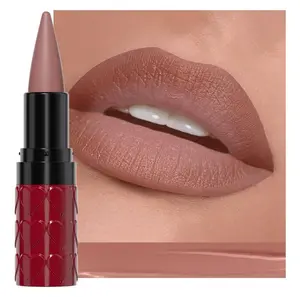 evpct Real Nude Lip Liner Combo Set for Older Women Long Lasting Waterproof, Nude Gradient Matte Lipstick Lips Stick Crayon Pencil Cream Lip Liner and Lipstick Combo Makeup, Flawless Ombre Effect