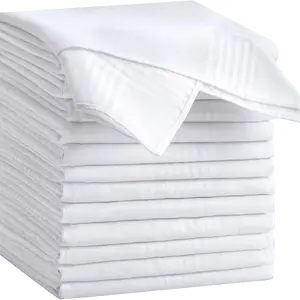 Men's Handkerchief Set of 6/12 Packs, 16x16 Inch Classic Pocket Hankies, Stylish & Practical Wiping Accessory for Everyday Use