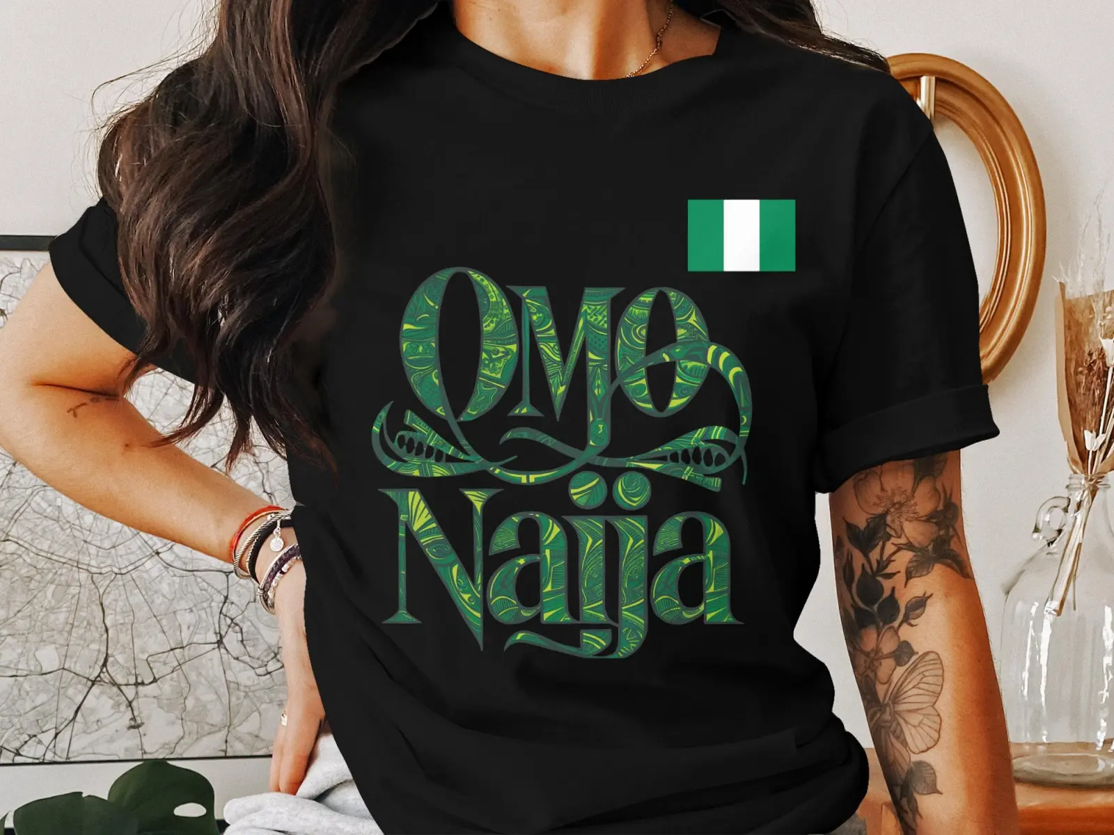 Omo Naija Graphic T-Shirt, Nigerian Pride Tee, African Heritage Shirt, Cultural Graphic Tee for Everyday Wear, Comfortable Casual Top