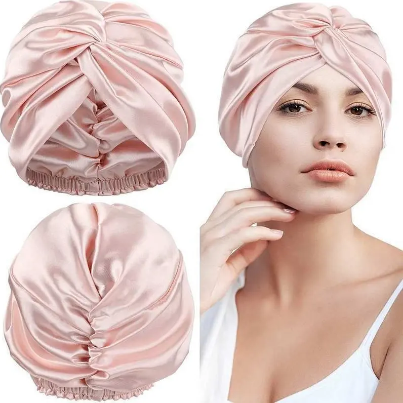 Premium Silk Hair Bonnet, Gentle Anti-Frizz Sleep Cap for Nighttime Hair Care, Extends Hair Blowouts & Reduces Breakage, Soft Breathable Comfortable Hair Wrap for Women tiktokshopbacktoschool