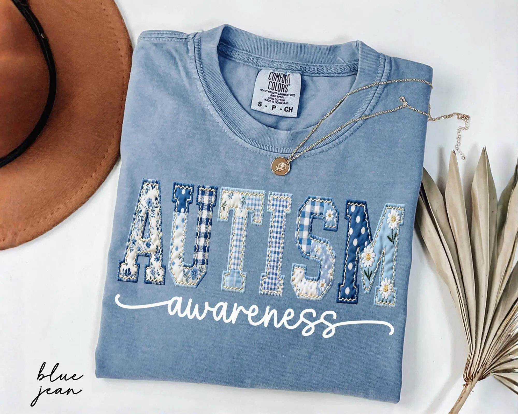 Comfort Colors Autism Awareness Shirt, Neurodiversity Tee, Faux Patchwork Inclusion Shirt, Autism Support Gift, SPED Teacher Shirt, Autism