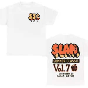 SLAM Summer Classic Vol 7 T-Shirt – Harlem New York Basketball Streetwear Graphic Tee, Urban Hoops Vintage Style Shirt, Soft Cotton Unisex Athlete Fan Apparel Gift