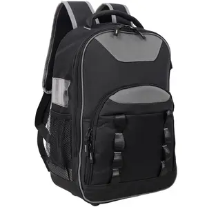 Oxford Cloth Multifunctional Tool Backpack, Heavy-Duty Tool Bag with Multiple Pockets for Electricians & Technicians