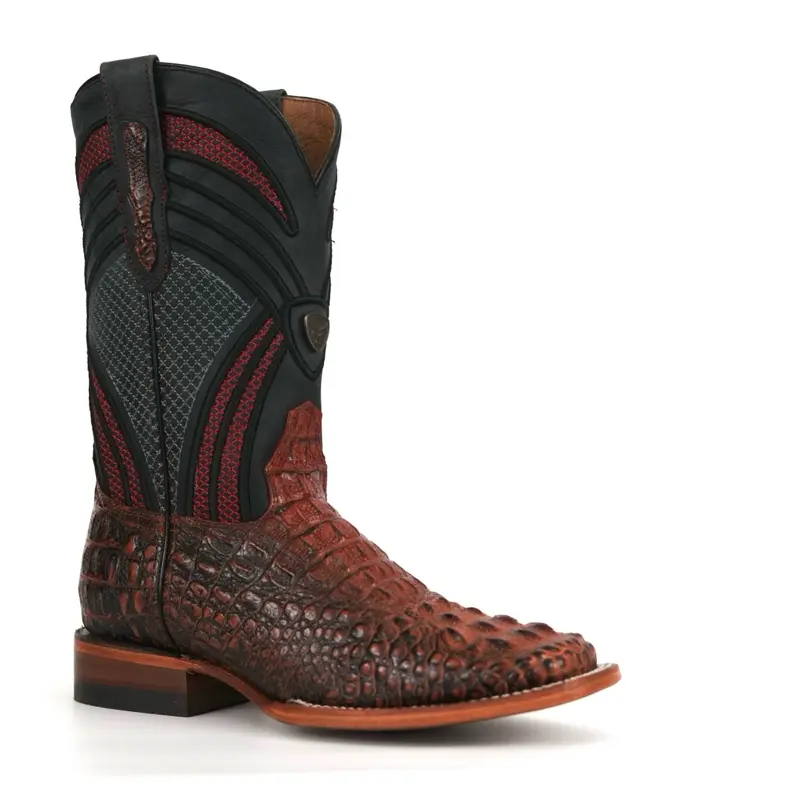 080 Nuca Shedron Embossed Western Boots Ranch Botas Vaqueras Cowhide