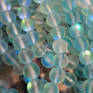 8mm flash glass beads