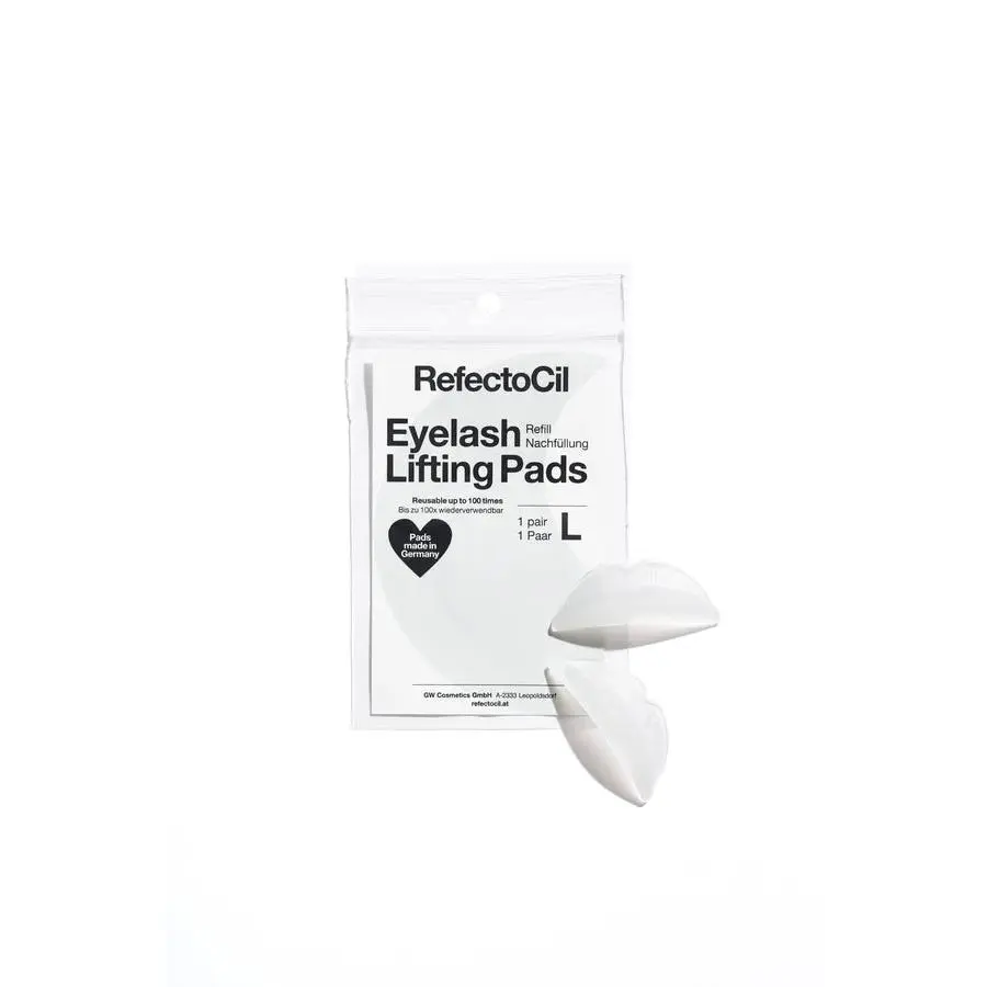 German-Made Reusable Silicone Eyelash Lift Pads - Sanitizable Cosmetic Shields, 3 Sizes (S, M, L), 2 Count for Lash Lifting, Wipe, Two Pieces