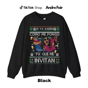 Si Ya Saben Cómo Me Pongo, Pa’ Qué Me Invitan - Mexican Beer Party Ugly Christmas Sweater | Funny Fiesta Drinking Shirt | Si Ya Saben Meme Holiday Outfit for Men Women