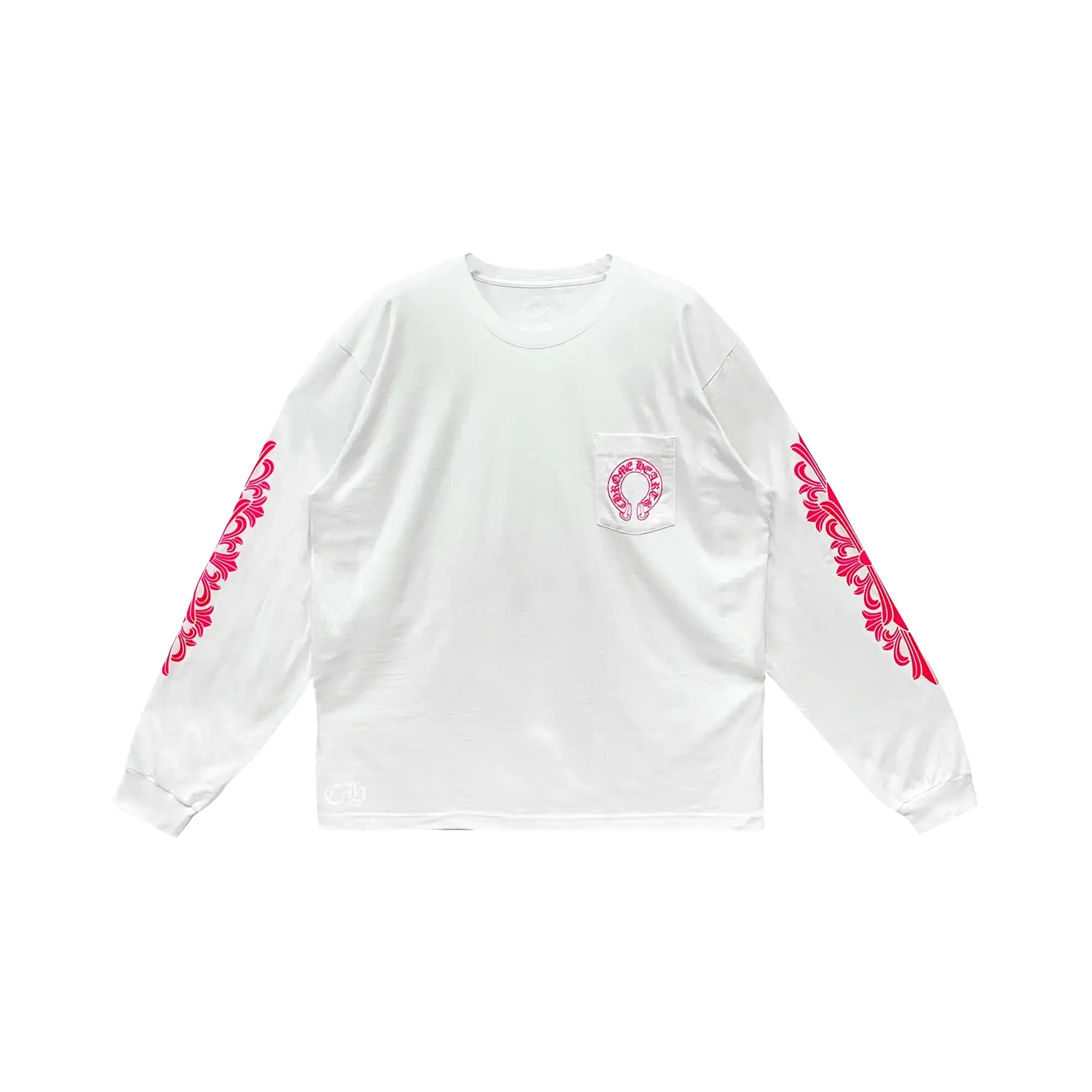 Classic Horseshoe Long Sleeve T-shirt "Pink/White" CHRM0799