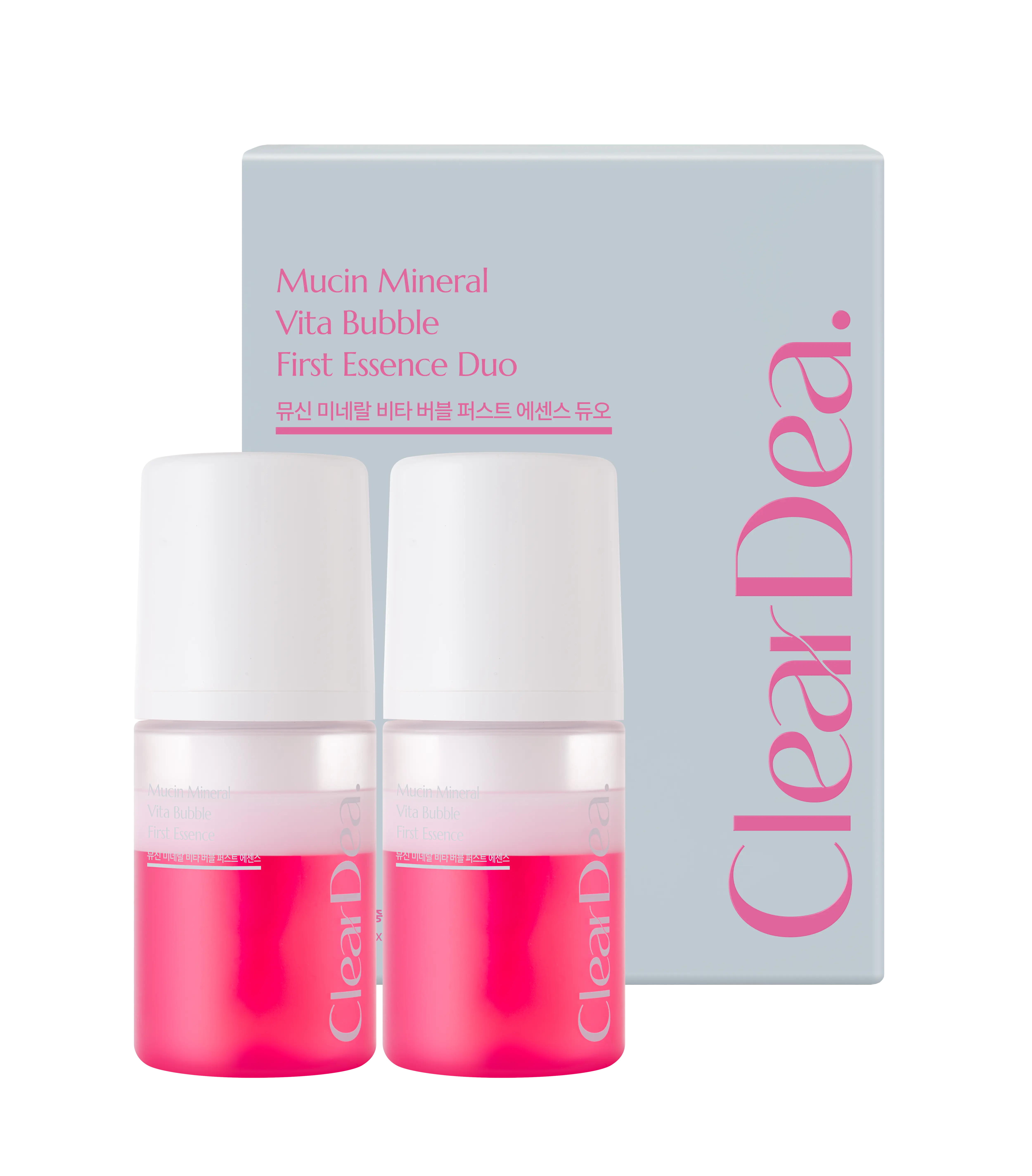 ClearDea Mucin Mineral Vita Bubble First Essence Duo 60ml x 2ea