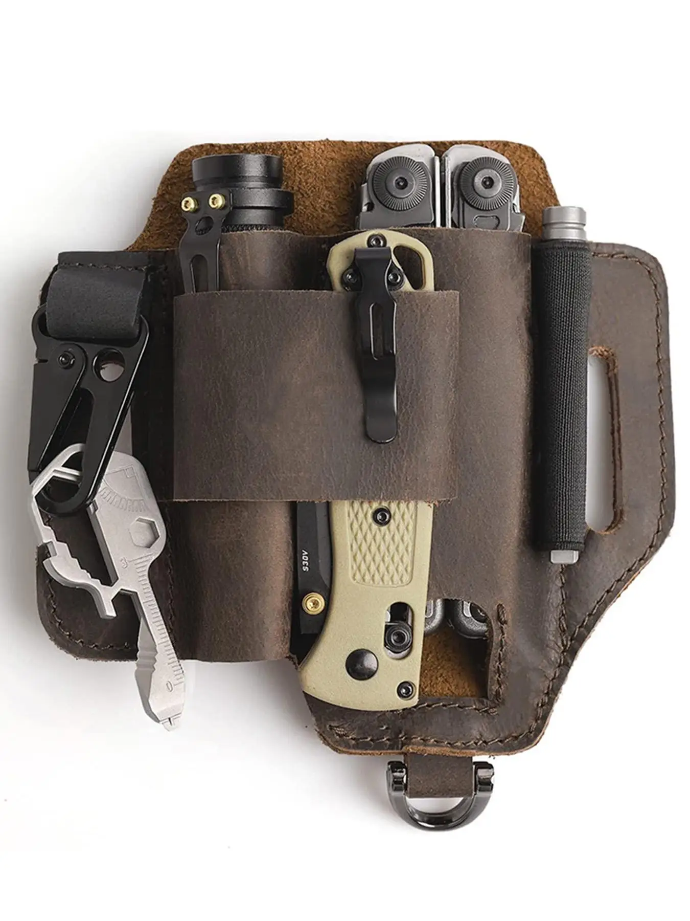 Men's Casual Solid Color Belt Bag, Multi-functional Waist Bag, Outdoor Multitool Kits for Fishing Hunting Foraging, Casual High-quality Daily Commuti