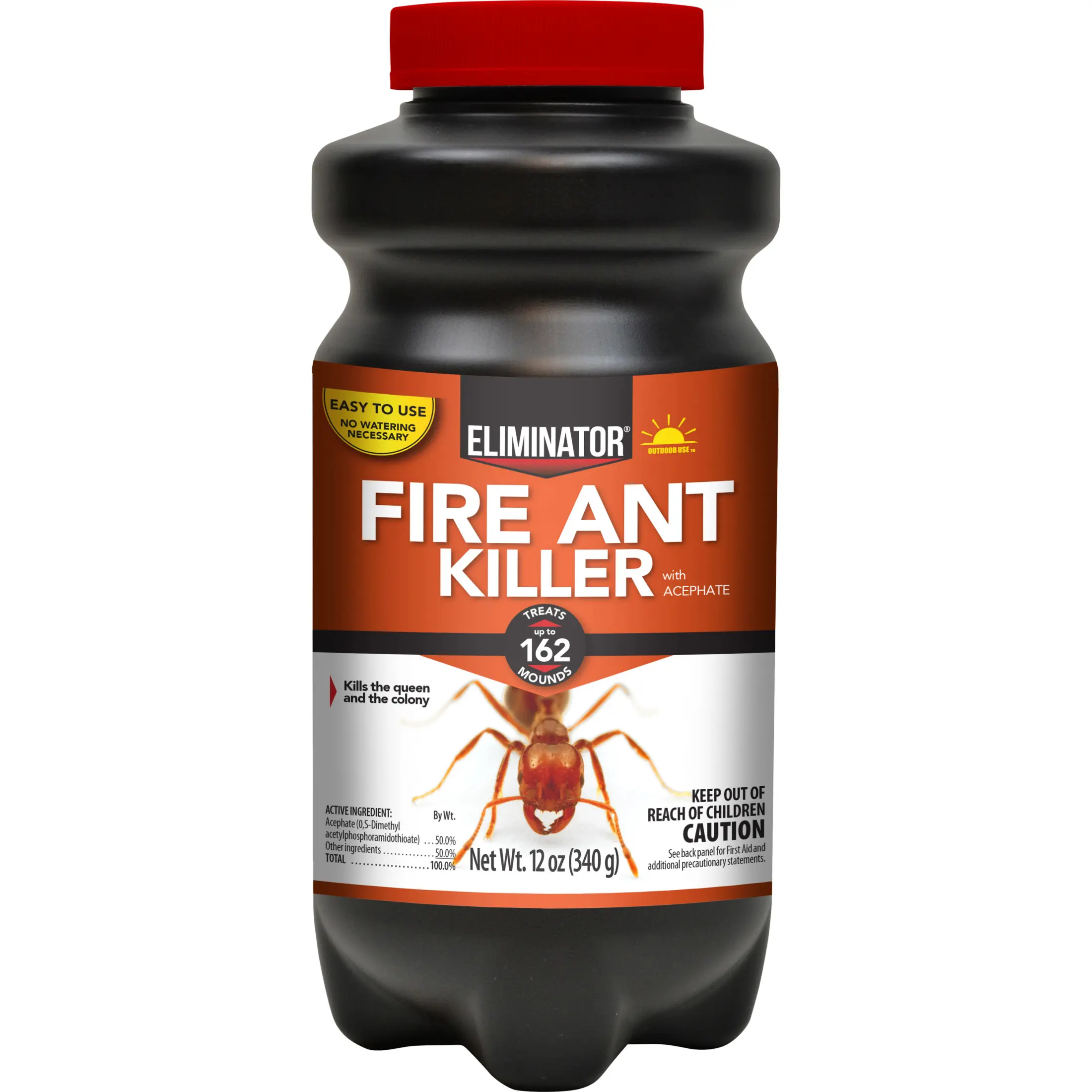 12 oz Fire Ant Killer Powder with Acephate, Fast-Acting Outdoor Fire Ant Mound Treatment, No Watering Required, Treats Up to 162 Mounds