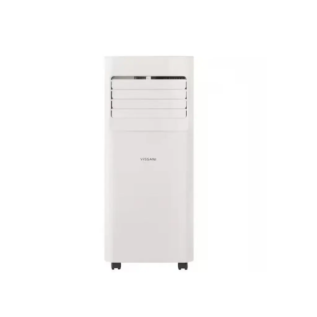Vissani 5000 BTU 3-in-1 Portable Air Conditioner - Mobile Home Household AC Unit with Dehumidifier, Fan, Remote Control, 24-Hour Timer, Low Noise, Easy Setup for Small Rooms Up to 150 Sq. Ft., White, Like New, Mobile Ac Unit