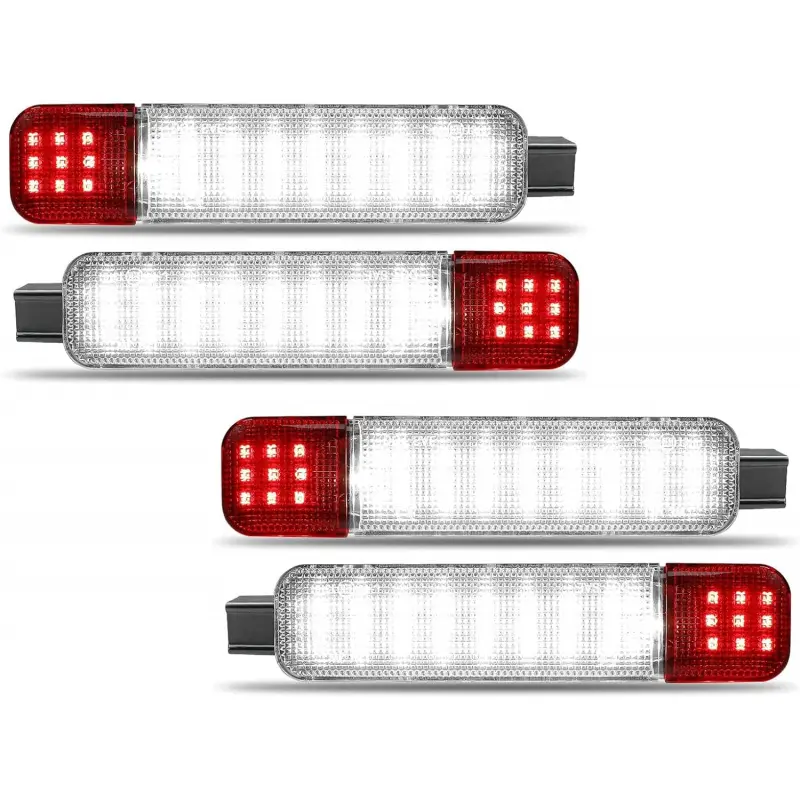 4pcs Durable LED Interior Door Panel Car Lights - Chevy/GMC/Cadillac Compatible Courtesy Lamps, Automotive Interior Decor Lights (Fits Silverado, Suburban, Tahoe, Sierra, Yukon, Escalade)
