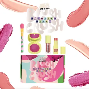 [Made by Mitchell] Bits & Bobs Collection – Hotwired Hearts Blush Bundle | Juicy Lifted Cheeks, Blush, Highlight & Balm Set