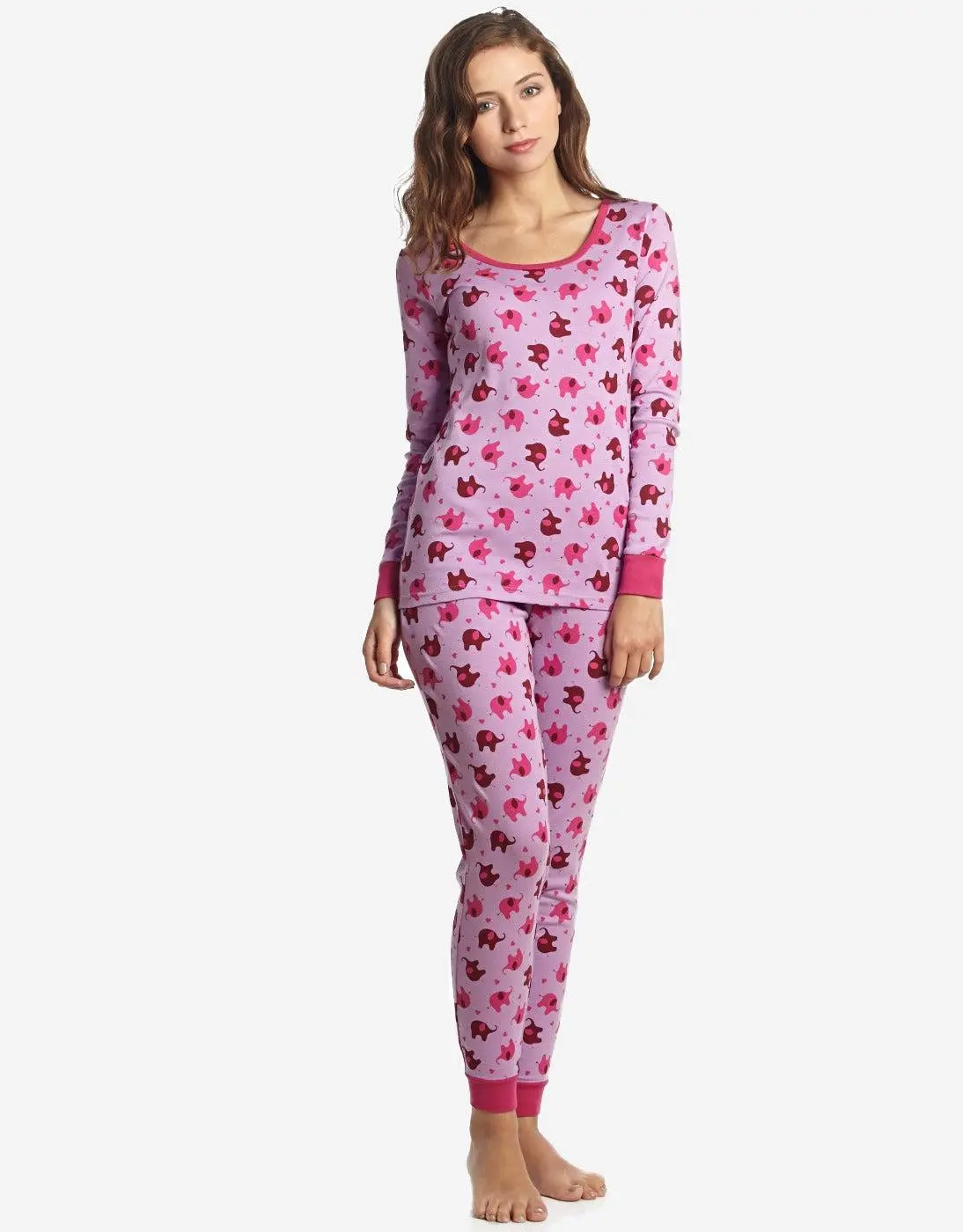 Women's Zoo Animals Cotton Pajamas