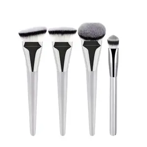 4pcs/set Makeup Brushes for Foundation, Eye Shadows, Highlighter, Powder Brush, Comfortable Grip, Easy to Use for Beginners