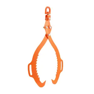 fathersdaygift VEVOR 32in Log Lifting Tongs, 2-Claw Log Tongs, Heavy Duty Steel Log Grapple, 1543LBS Lifting Capacity, Swivel Log Graper Timber, Eagle Claw Design, Log Skidding Tongs for Trucks, Tractors, Forklifts