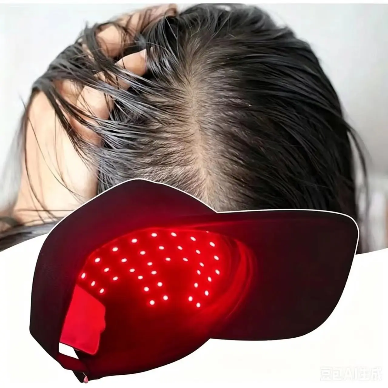 Light Hair Growth Cap, Infrared Anti-Hair Loss Treatment Device, Hair Care, Hair Growth Promotion, Promotes Scalp Circulation, Prevents Hair Loss, New Model Lhm-003