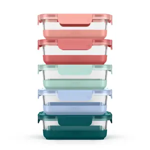 Ello Duraglass Refresh™ Meal Prep Containers, Set of 5