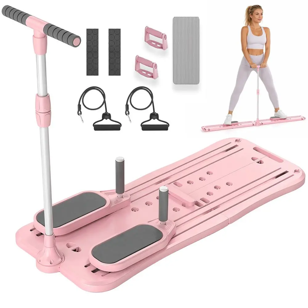 Multi-Functional Home Training Sliding Board Full Part Pack - Custom Height Handle Home Gym Equipment, Dual-Tone Fitness Gear for Indoor Exercise & Workout Needs, Indoor Exercise Equipment