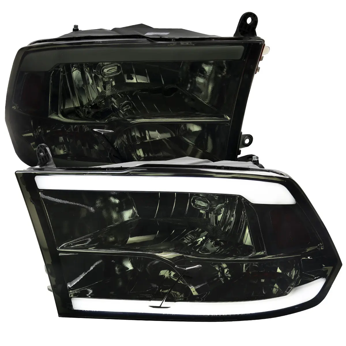 2009-2018 Dodge RAM 1500/ 2010-2018 Dodge RAM 2500/3500 LED Bar Factory Style Headlights (Chrome Housing/Clear Lens) 2009-2018 Dodge RAM 1500/ 2010-2018 Dodge RAM 2500/3500 LED Bar Factory Style Headlights (Chrome Housing/Clear Lens)