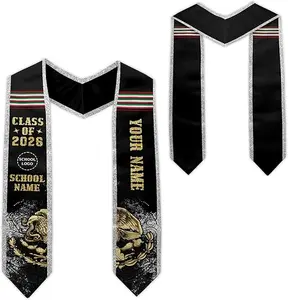 Custom Mexican Graduation Sash, Mexico Graduation Stole Photo, Mexican American Flag Graduation Sash 2026