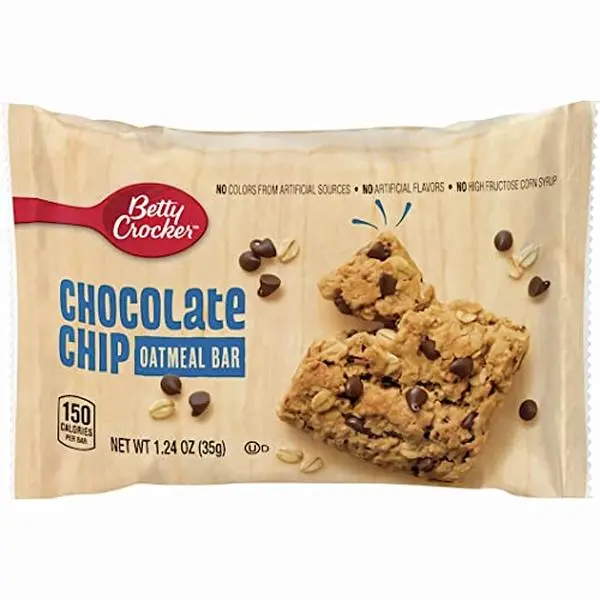 Betty Crocker School Chocolate Chip Oatmeal Bar Value Pack 1.24 Oz | Pack of 24