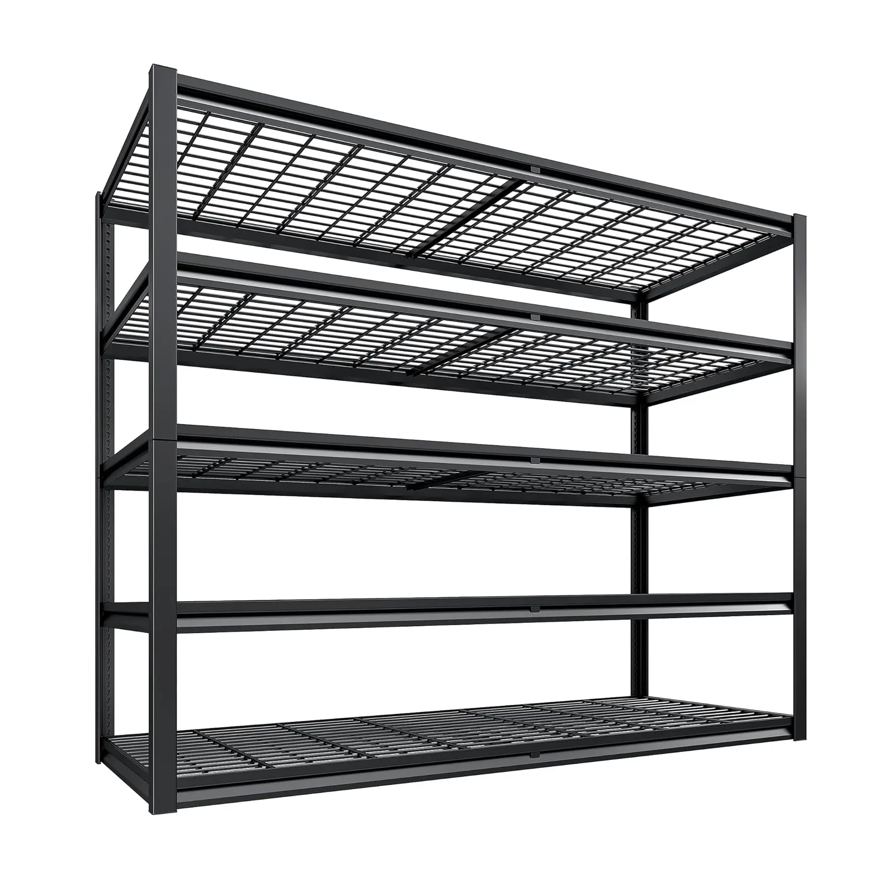 Raybee Extra Large Garage Shelving 3000LBS Heavy Duty Garage Storage Shelves Adjustable 5 Tier All Metal Wire Shelving Unit for Storage Rack Storage Shelves Industrial Storage Rack Shelf