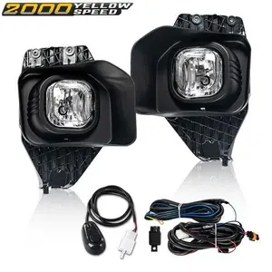 NEW FOG LIGHTS LAMP W/SWITCH FIT FOR 11-15 FORD F250 F350 F450 F550 SUPER DUTY Smoked