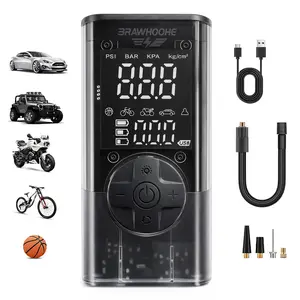 Smart 150PSI Tire Inflator Portable – 5X Faster Digital Air Pump with LED Light, Auto-Off Safety & Universal Use (Cars, Motorcycles, Bikes, Balls) – Top-Rated Car Gift