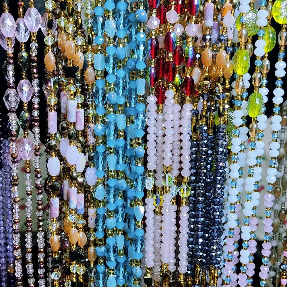 Crystal Luxury waistbead Tie on women Adormnent Body jewelry for daily use
