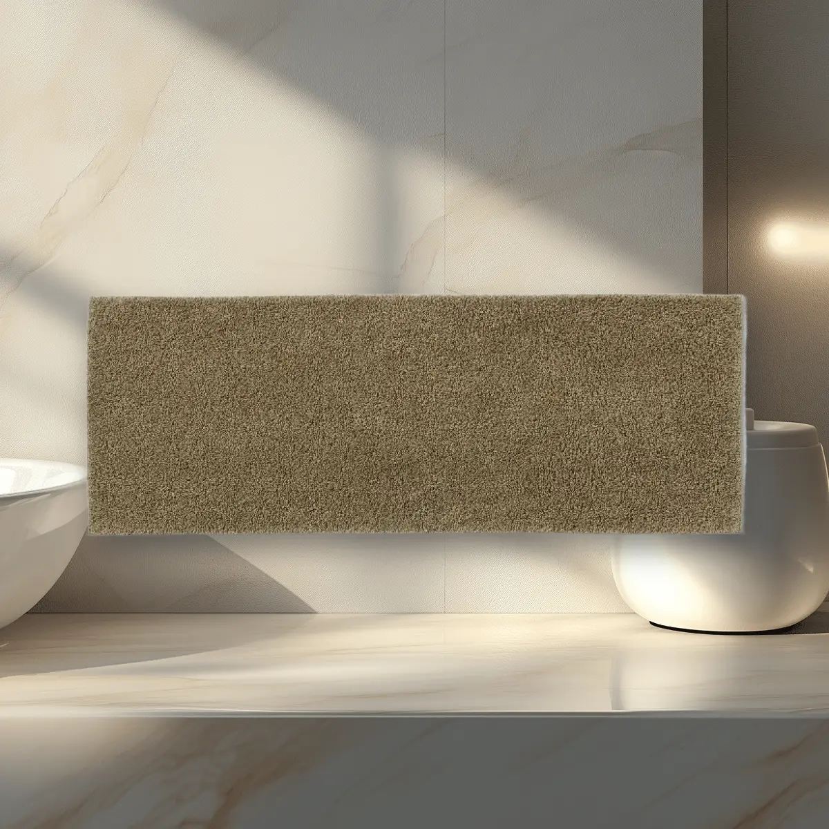 Antimicrobial Bath Rug Gold 23.75"x37.75" - Antimicrobial Bath Mat, Gold, for Bathroom, Non-Slip, Machine Washable, Threshold