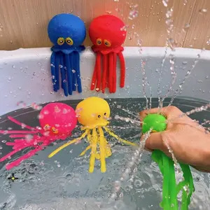 1pc-Swimming Pool Toy Octopus Water Ball, Rubber Bath Toy, Octopus Swimming Pool Diving Toy, Sensory Decompression Pool Summer Diving Toy, Swimming Ball Pit
