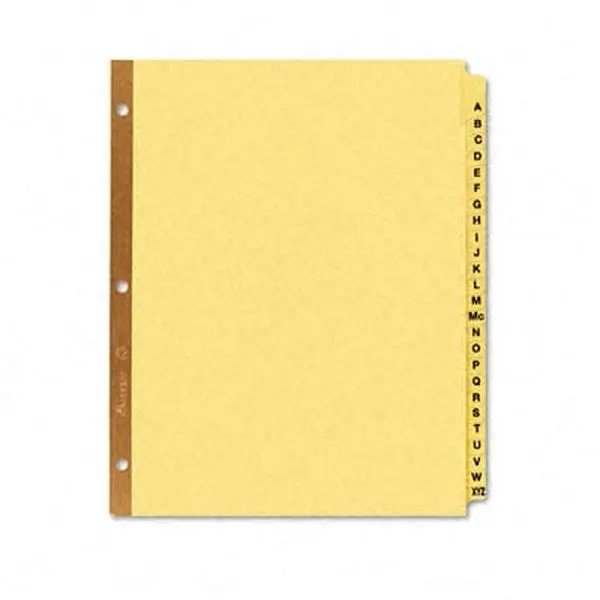 Reinforced Laminated Tab Dividers 25-Tab A-Z Letter Buff 25 per Set
