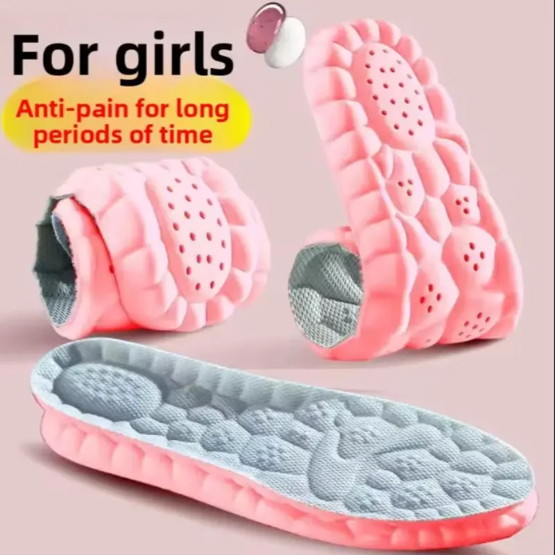 Cloud Super Soft Insoles, Odor Eliminating Breathable Sweat Absorbent Shockproof, Shock Absorbing Insole, Ideal for Running Long Standing Pain Relief Comfort, Performance Insoles, Soft Cushioned Insoles, Plantar Fasciitis Insoles