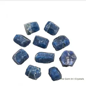 Sapphire Crystal 10-20mm India - Natural Blue Color with Unique Crystalline Features