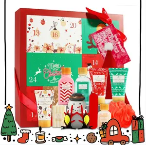 Holiday Spa Gift Set for Women – 12 Pcs Christmas Advent Calendar Bath & Body Care Kit Bath Body Care Spa Kits give 5 title for tiktokshop us for christmas gift