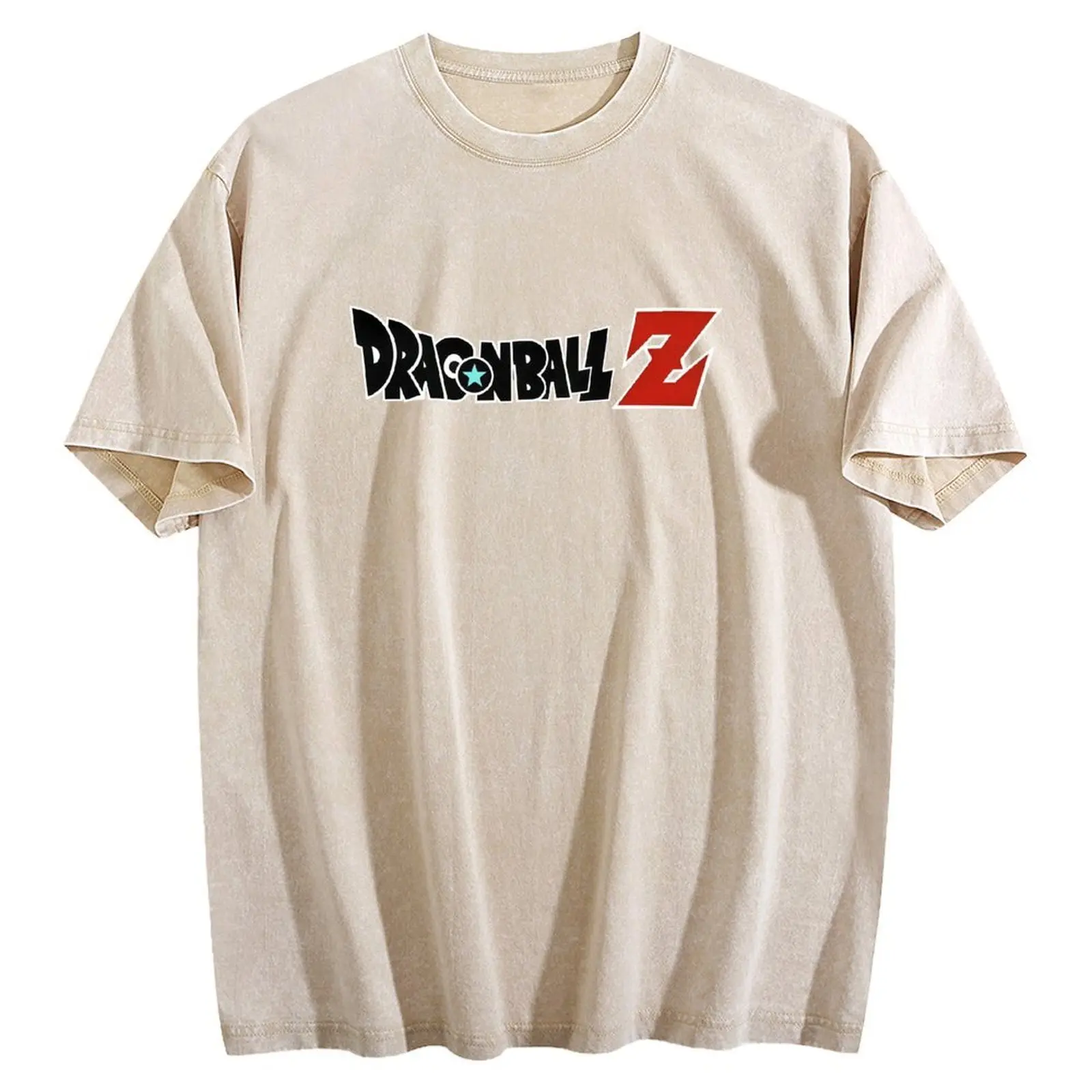 Dragon Ball Z Goku Crew Neck Short Sleeve Men's Washed Cotton T-shirt-5XL High-Quality Anime Tee for Fans Black Menswear
