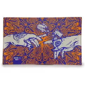 Puff & Pass Glass Tray - Orange, Perfect for Home Organization - Plates